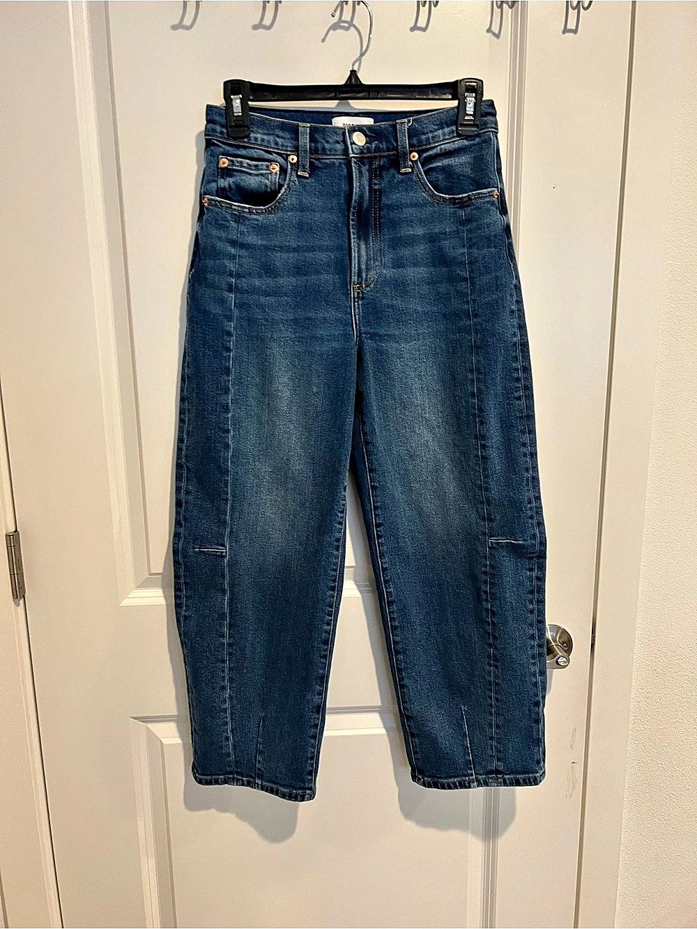Pistola Beau Seamed Crescent Barrel Jean Boyfriend Jeans Blue Waist 26